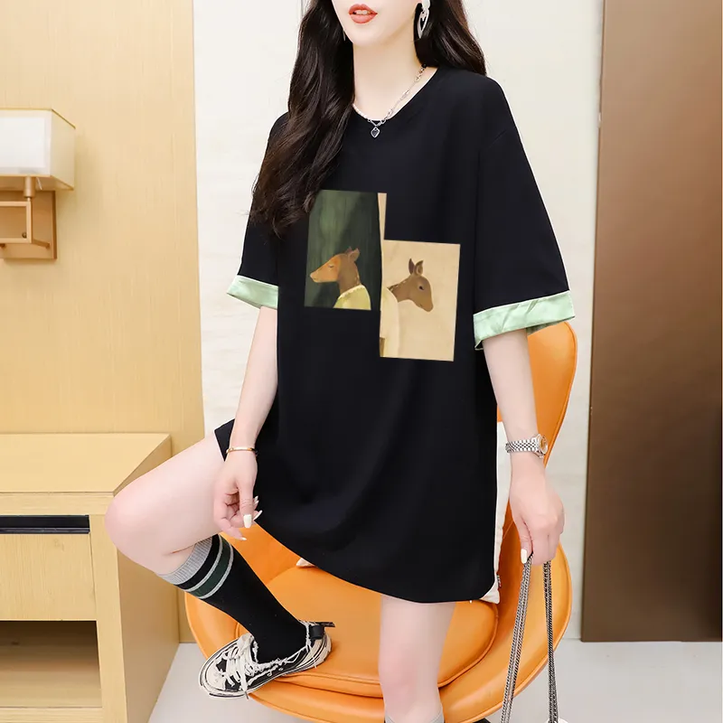 Flowers In Water Regular T Shirt Women's-7