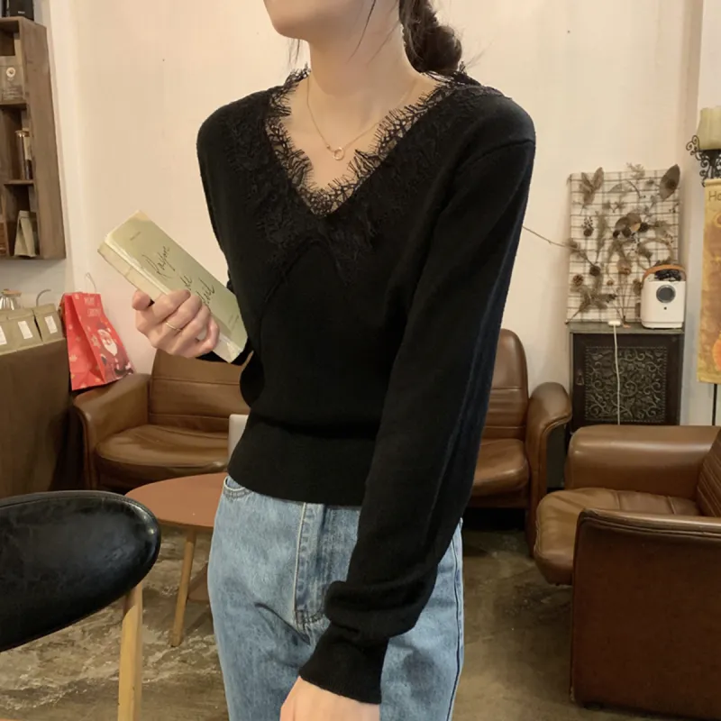 Flowers In Water Knitwear Women's-5