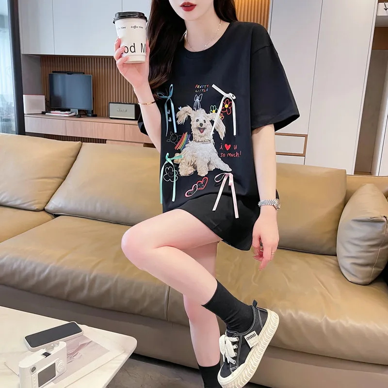 Flowers In Water T Shirt Women's-2
