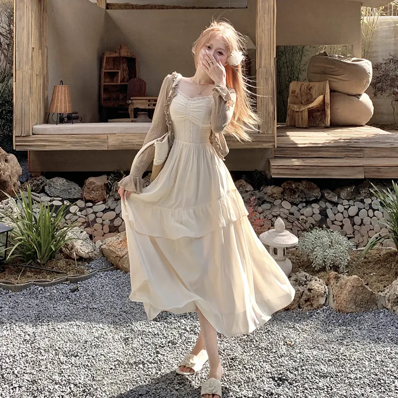 Flowers In Water Skirt Set Women's-5