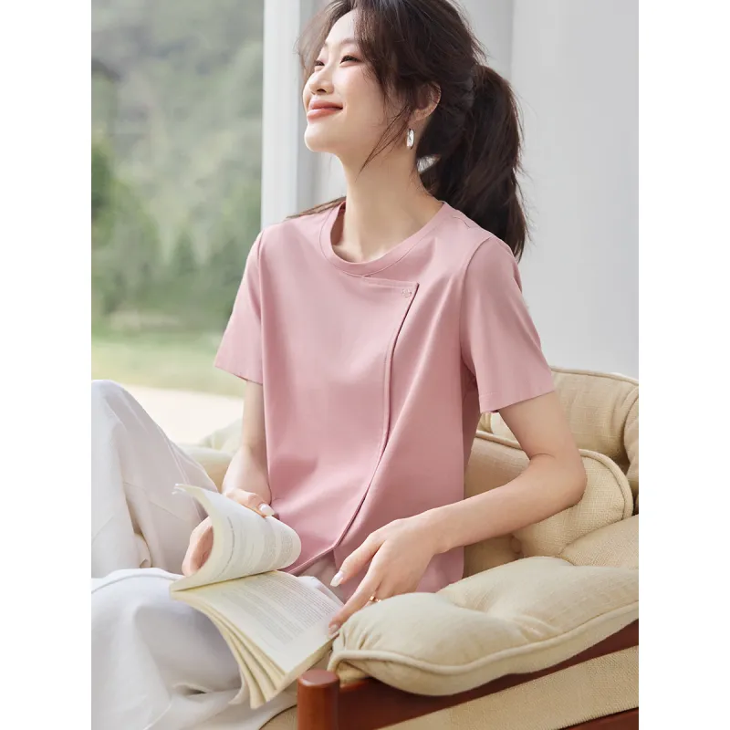 Flowers In Water Regular T Shirt Women's-5