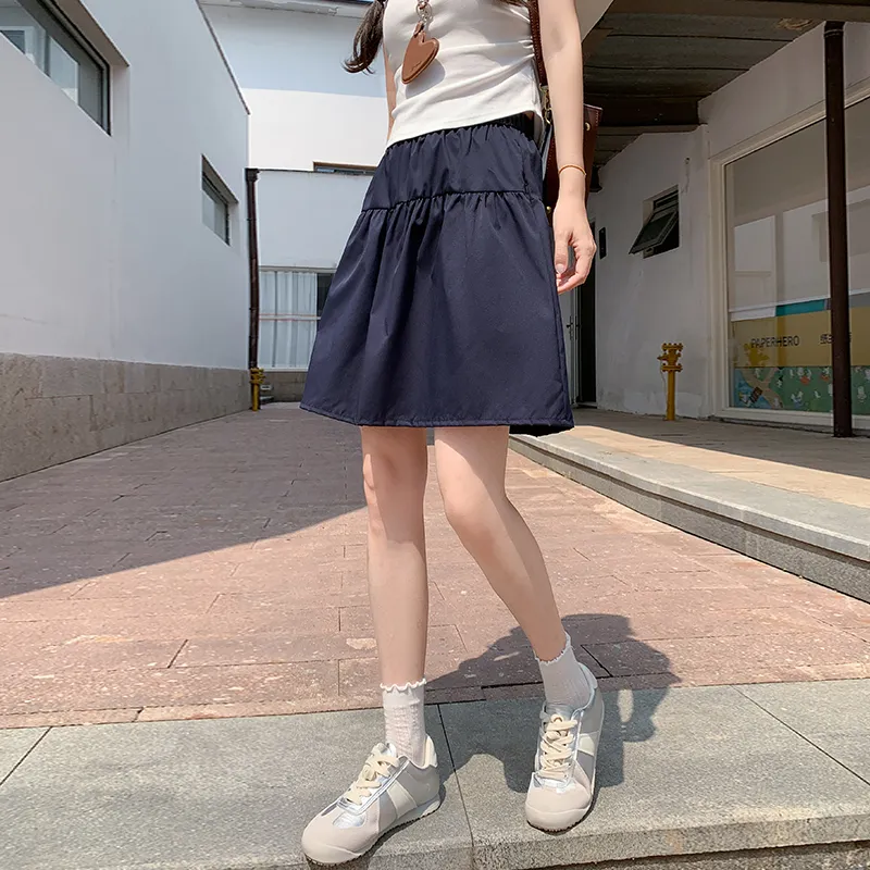Flowers In Water Casual Short Skirts Women's-4
