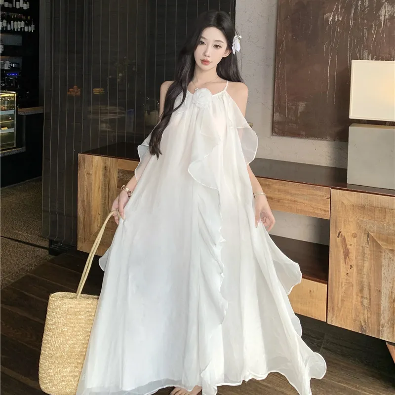 Flowers In Water Slip Dress Women's-6