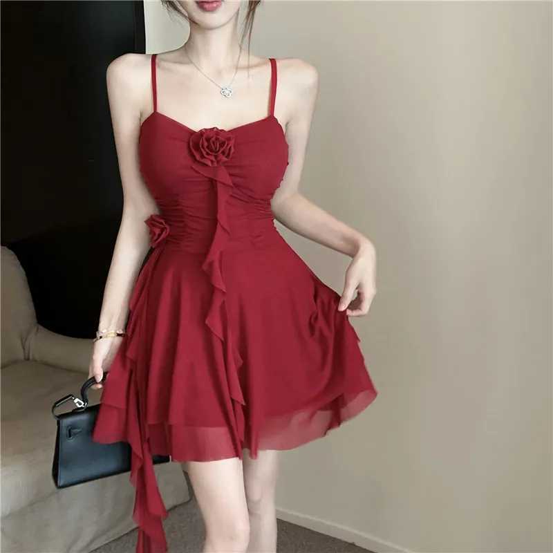 Flowers In Water Slip Dress Women's-6