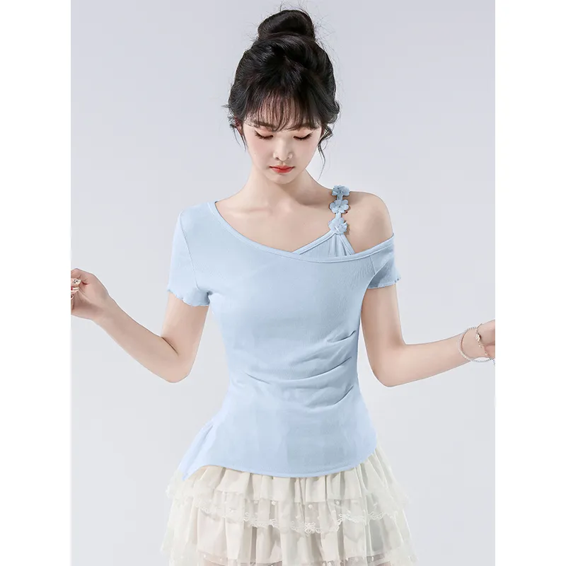 Flowers In Water Regular T Shirt Women's-7