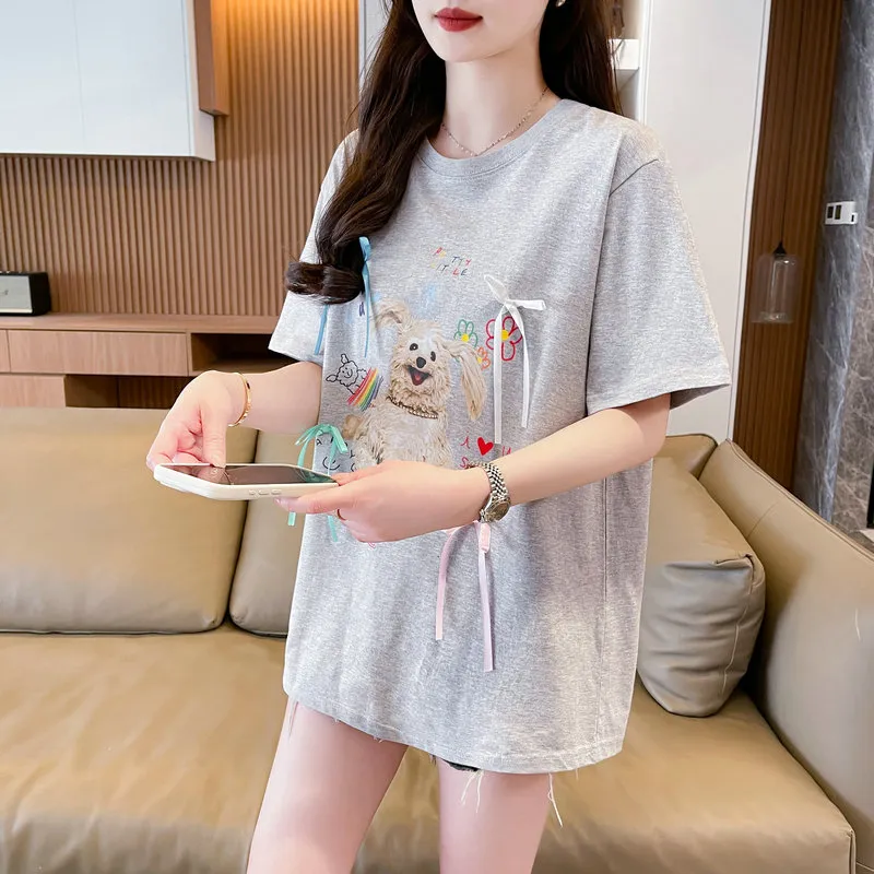Flowers In Water T Shirt Women's-11