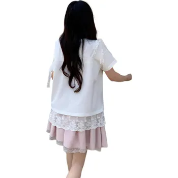 Flowers In Water Skirt Set Women's
