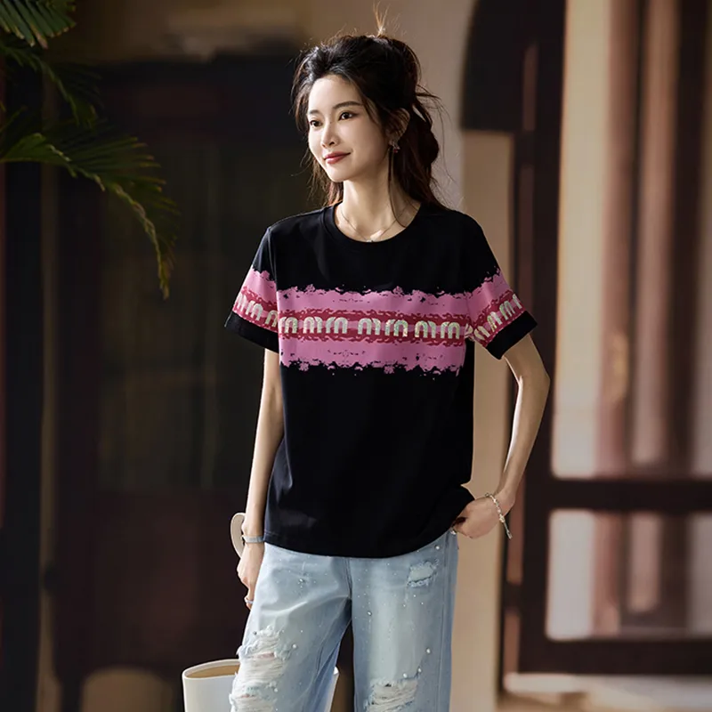 Flowers In Water Regular T Shirt Women's-2