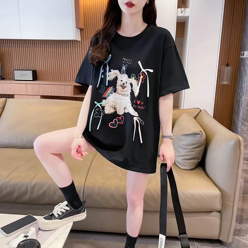 Flowers In Water T Shirt Women's-3