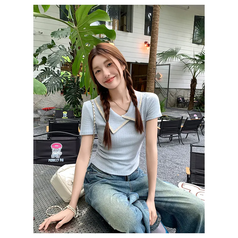 Flowers In Water T Shirt Women's-5