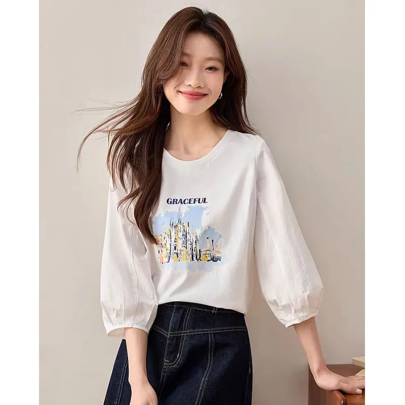 Flowers In Water Regular T Shirt Women's-3