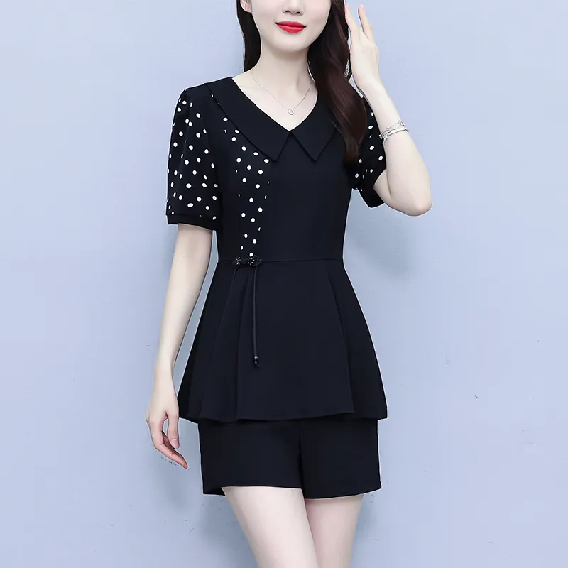 Flowers In Water Casual Suit Women's-5