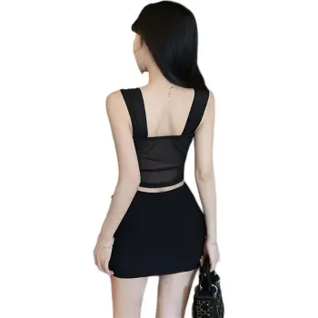 Flowers In Water Skirt Set Women's