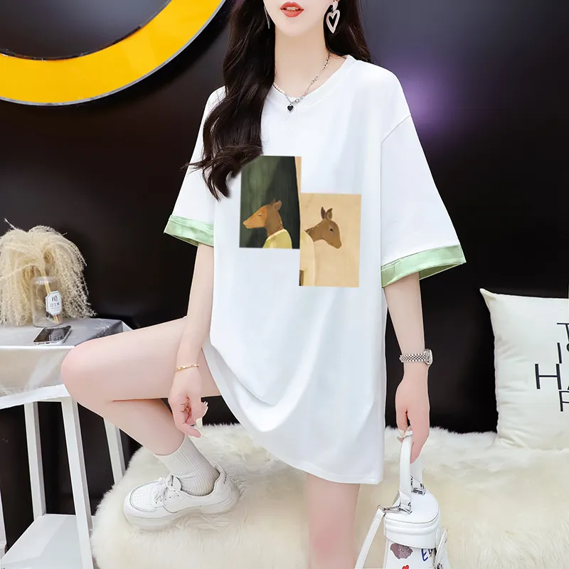 Flowers In Water Regular T Shirt Women's-2