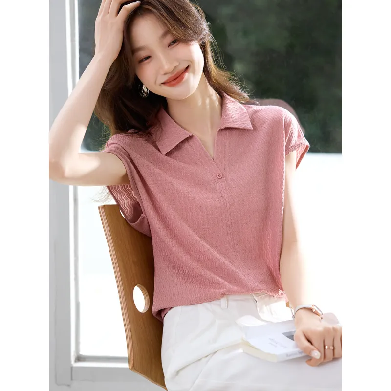 Flowers in water Shirts Women's Pink-1