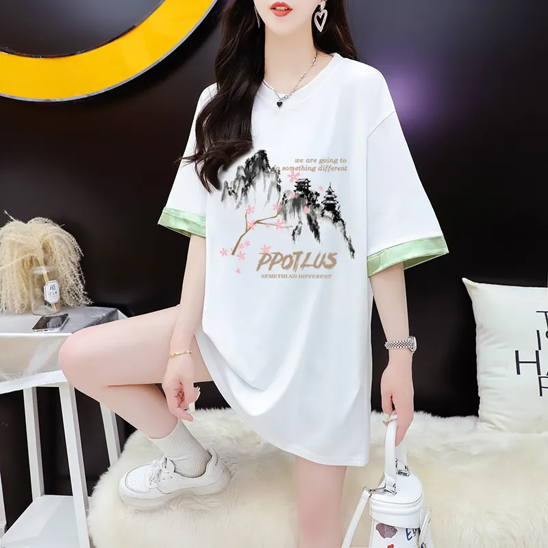 Flowers In Water T Shirt Women's-3