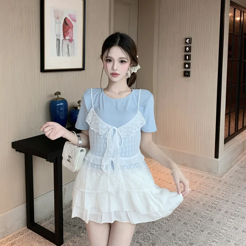 Flowers In Water Casual Suit Women's-1