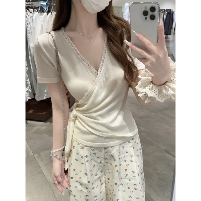 Flowers In Water T Shirt Women's-1
