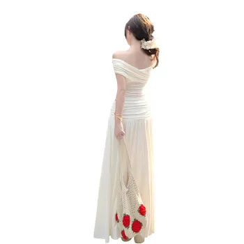 Flowers In Water Skirt Set Women's White