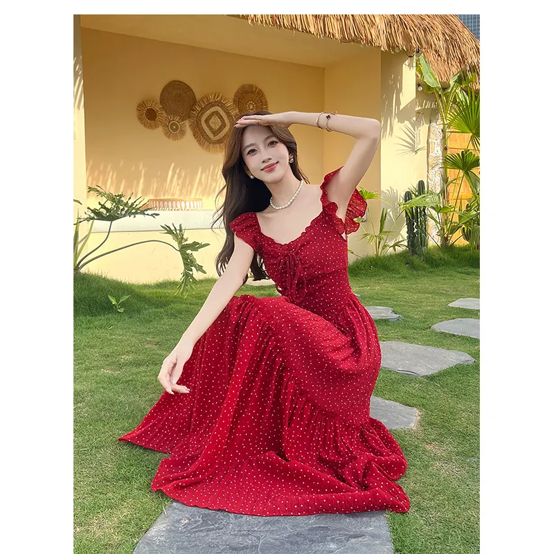 Flowers In Water Sleeveless Dress Women's-2