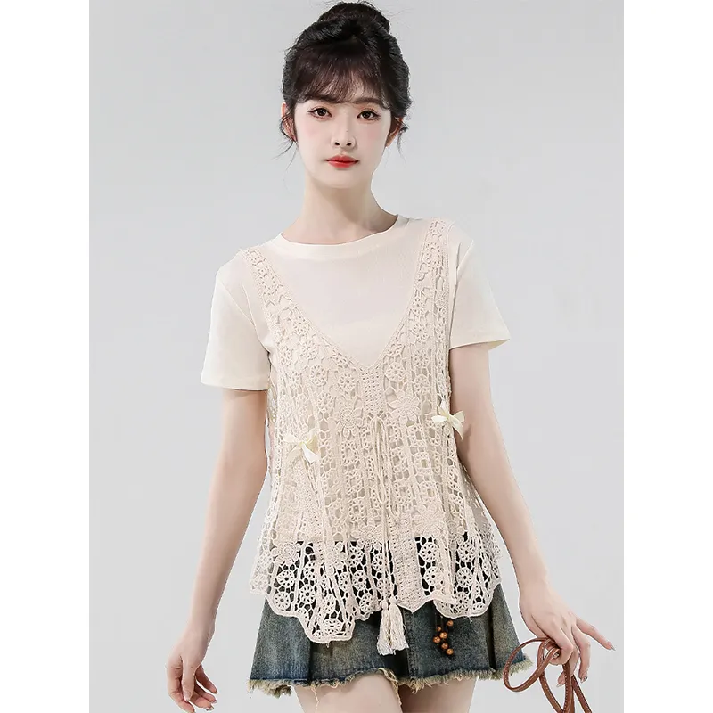 Flowers In Water Regular T Shirt Women's-3