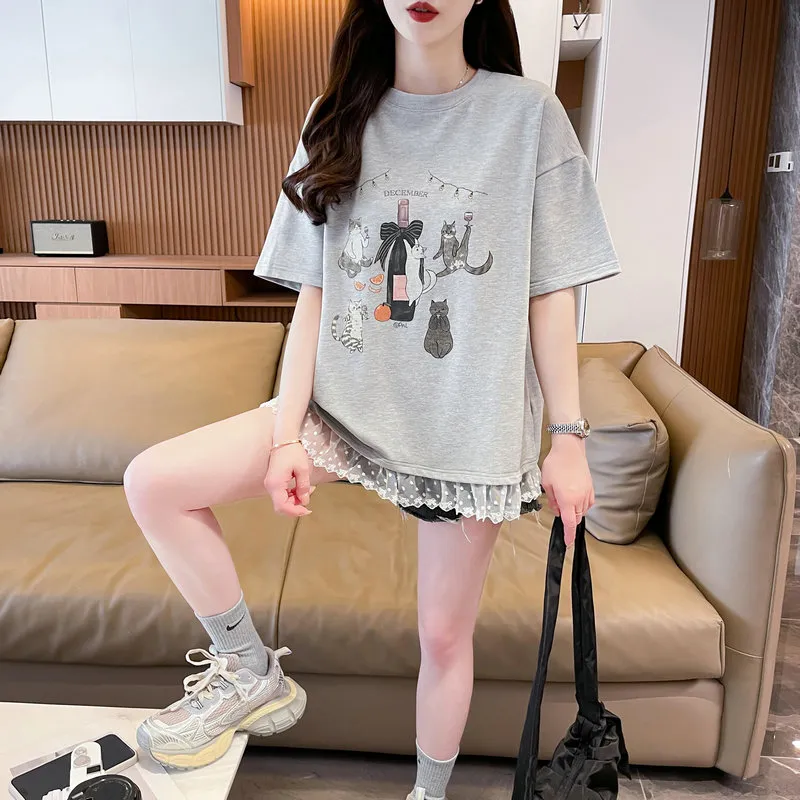 Flowers In Water T Shirt Women's-9