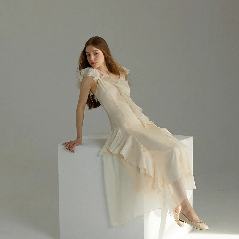 Flowers In Water Slip Dress Women's-3