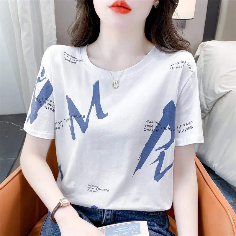 Flowers In Water T Shirt Women's-3