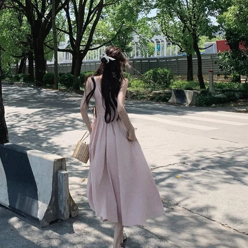 Flowers In Water Slip Dress Women's-1