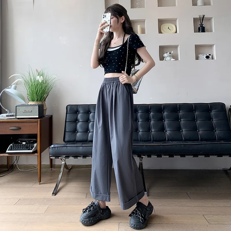 Flowers In Water Casual Pants Women's-17