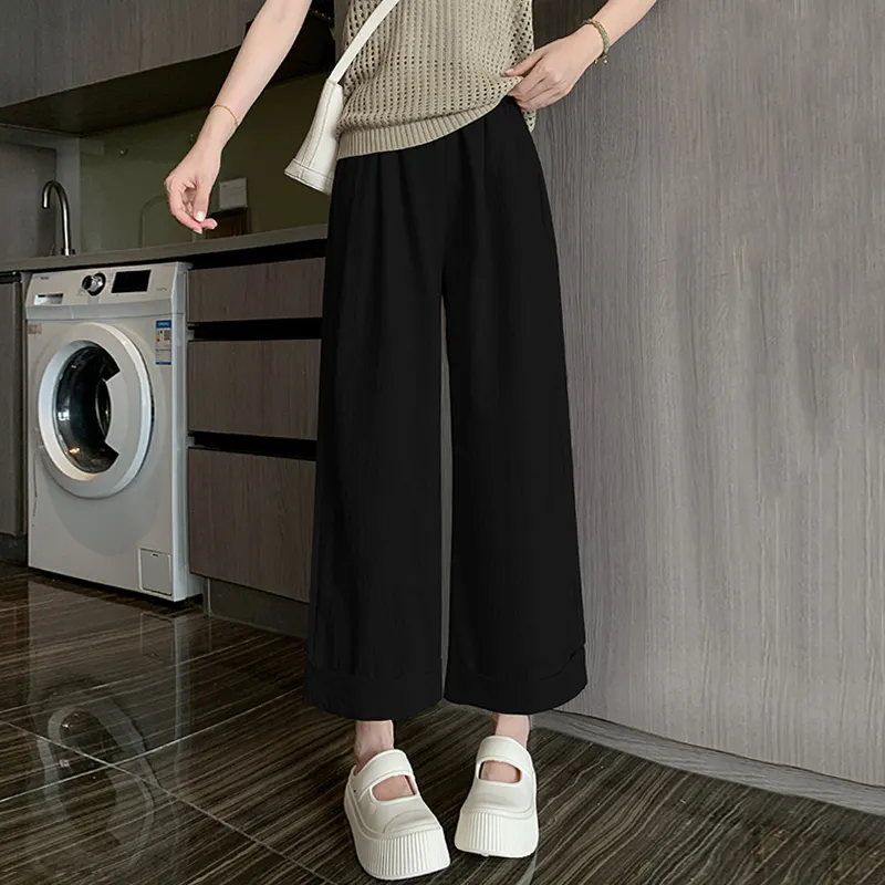 Flowers In Water Casual Pants Women's-13