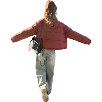 Flowers In Water Puffer Jacket Women's