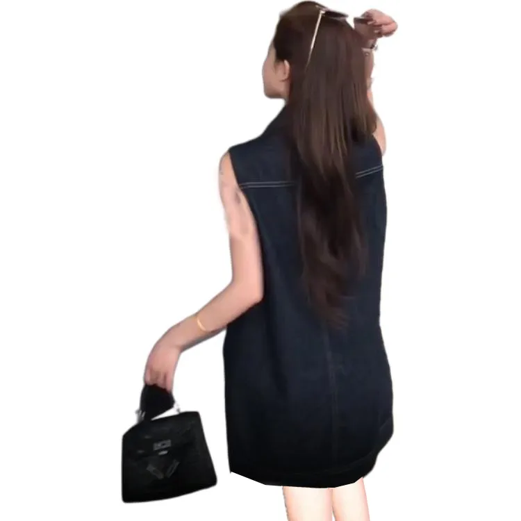 Flowers In Water Sleeveless Dress Women's-1