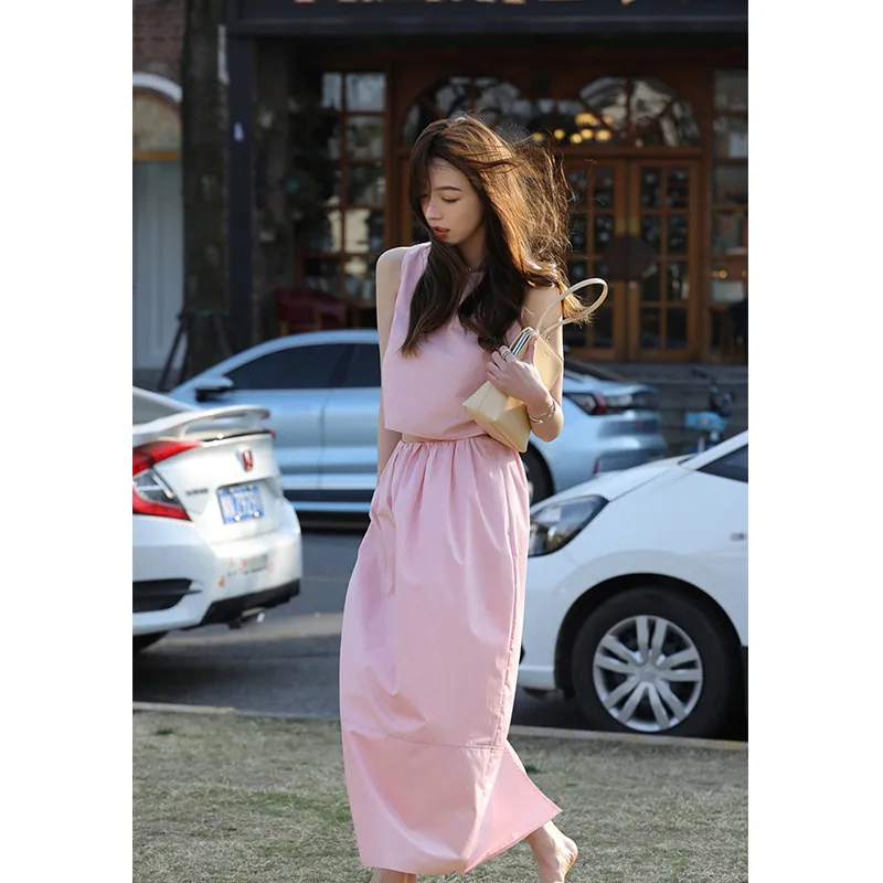 Flowers In Water Skirt Set Women's-3