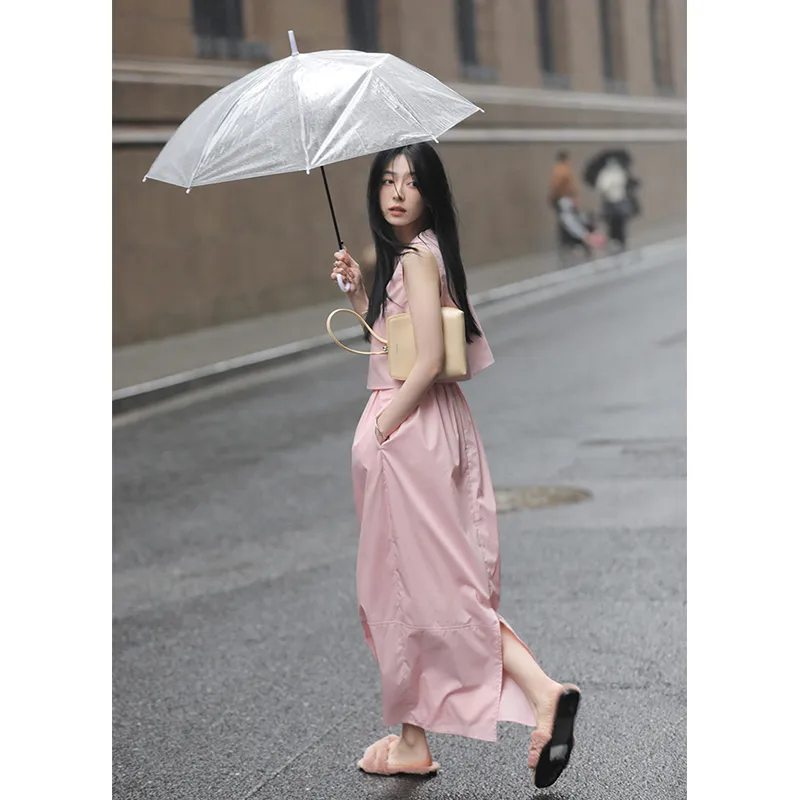 Flowers In Water Skirt Set Women's-2