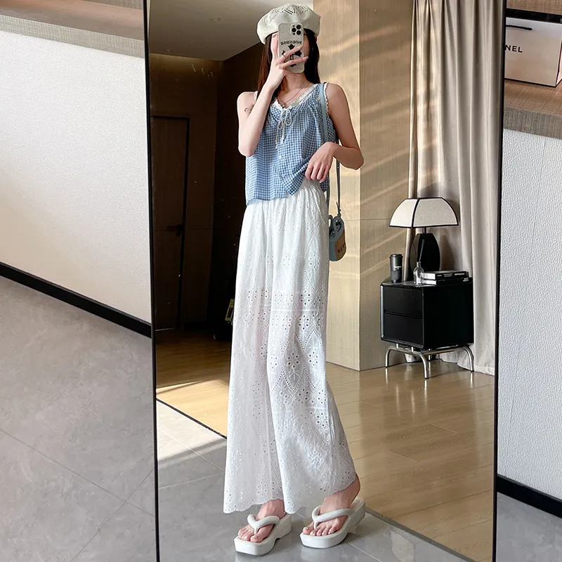 Flowers In Water Casual Pants Women's-7