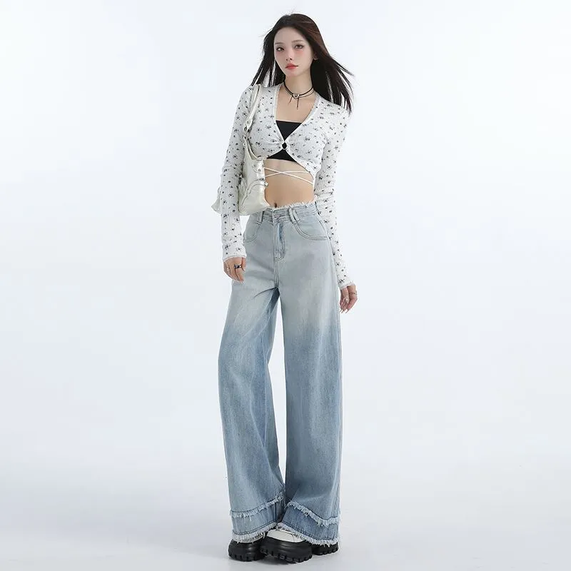Flowers in water Jeans Women's-1