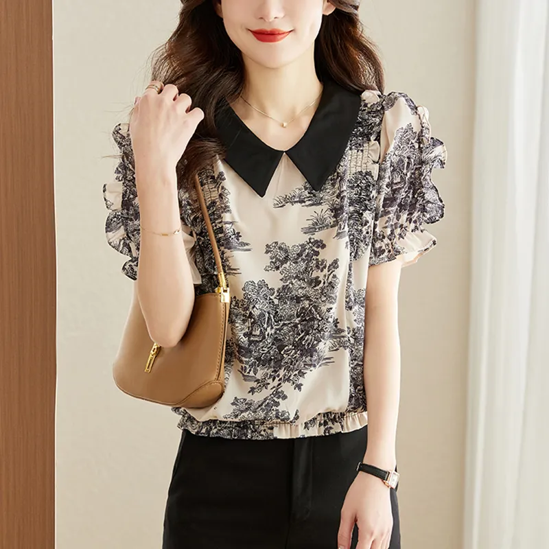 Flowers in water Shirts Women's Image Color-2