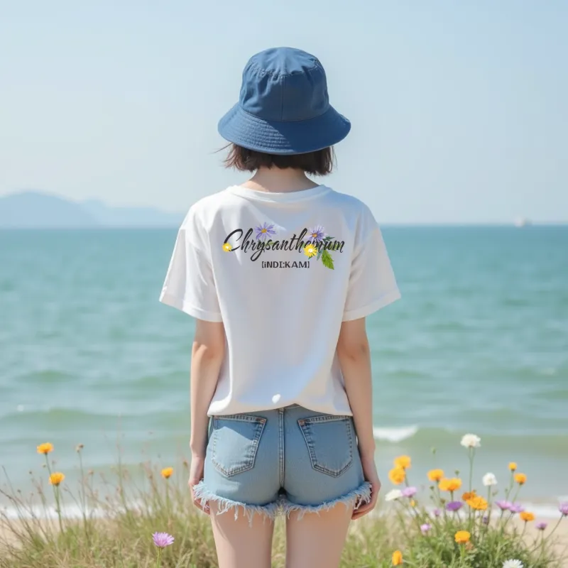 Flowers In Water Regular T Shirt Unisex-6