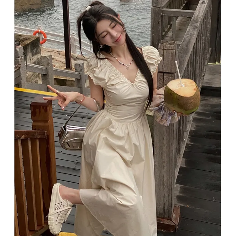 Flowers In Water Sleeveless Dress Women's-2