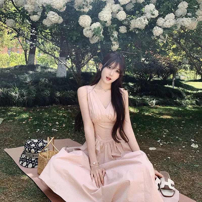 Flowers In Water Slip Dress Women's-2