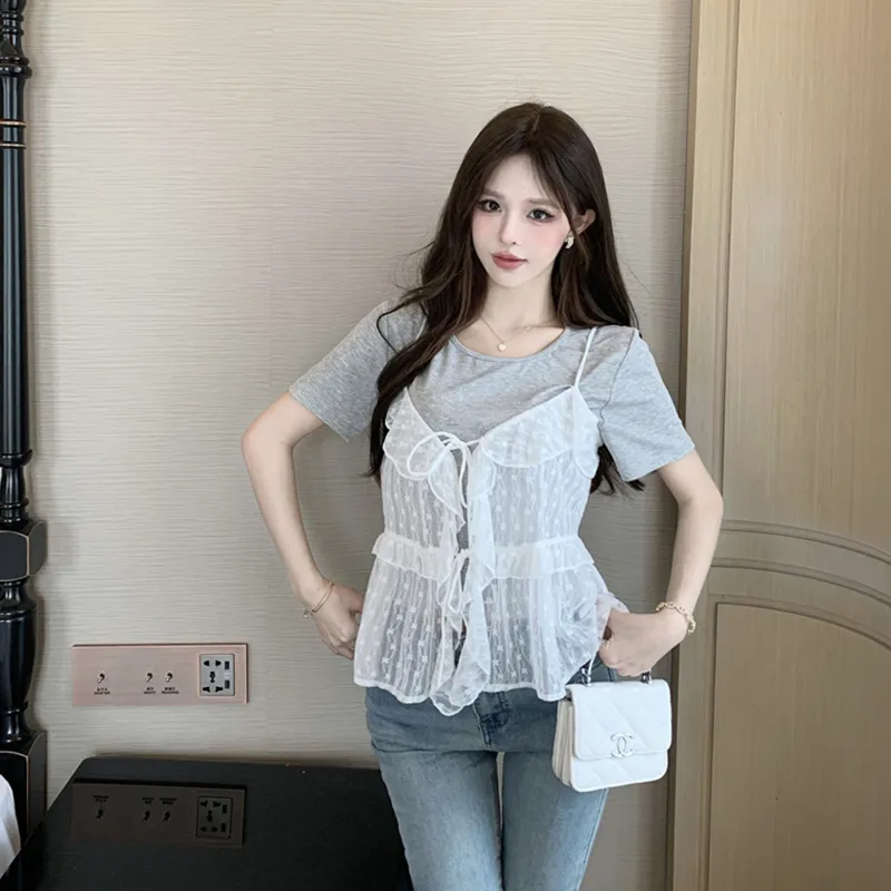 Flowers In Water Casual Suit Women's-2