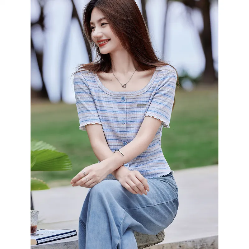 Flowers In Water T Shirt Women's-4
