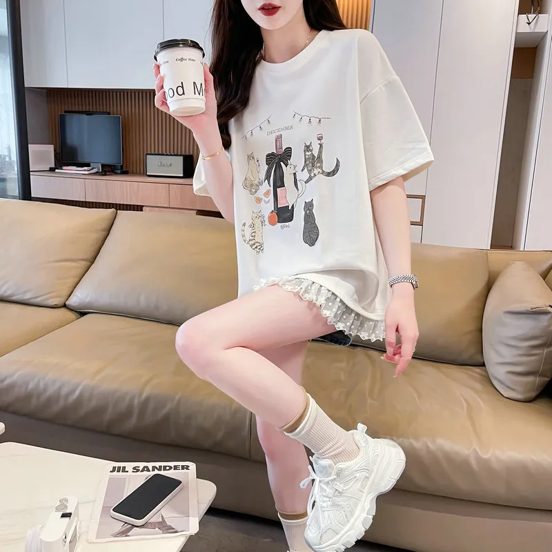 Flowers In Water T Shirt Women's-4
