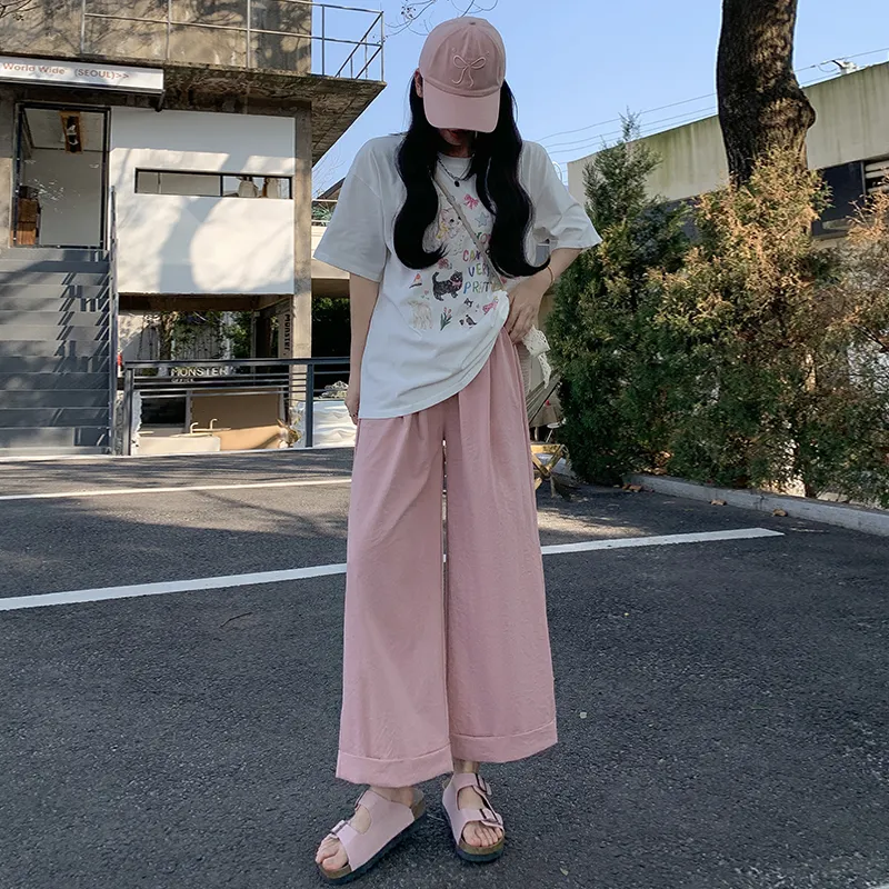 Flowers In Water Casual Pants Women's-7