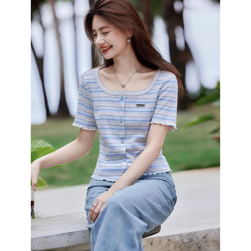 Flowers In Water T Shirt Women's-3