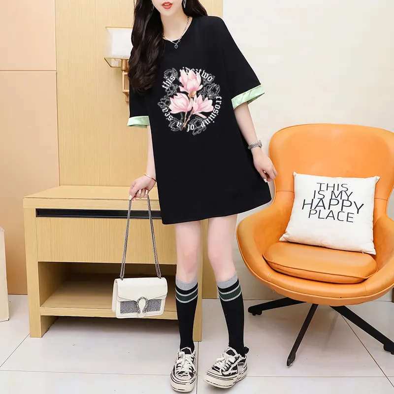 Flowers In Water Regular T Shirt Women's-9