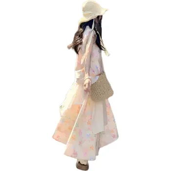Flowers In Water Skirt Set Women's Image Color