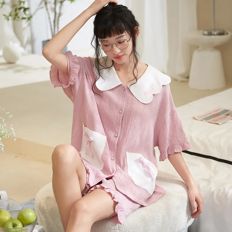 XIAFENYAN Pajama Set Women's Pink Purple-3