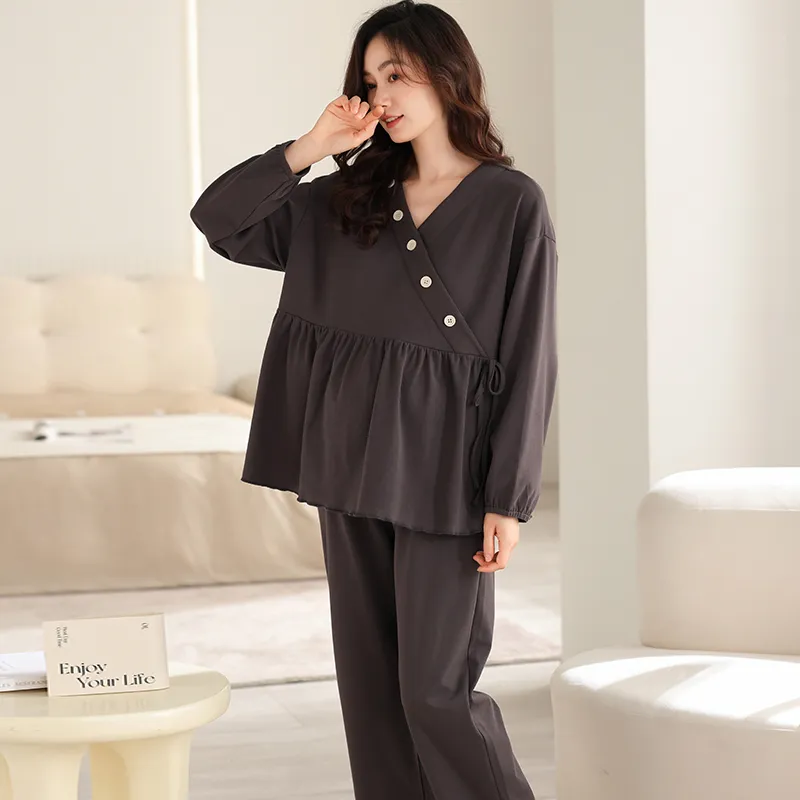 XIAFENYAN Pajama Set Women's Black-5